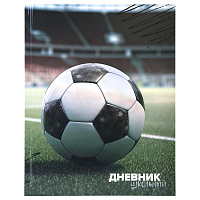 Дневник 1-4 класс 48 л., твердый, ЮНЛАНДИЯ, глянцевая ламинация, с подсказом, "Футбол", 107583