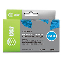 Картридж струйный CACTUS (CS-CN046) для HP OfficeJet 8100/ 8600, голубой фото Картридж струйный CACTUS (CS-CN046) для HP OfficeJet 8100/ 8600, голубой
