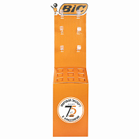Стойка напольная для размещения товара BIC, 180х40х40 см, 9 отделений, 6 крючков, БЕЗ НАПОЛНЕНИЯ, 504158 фото Стойка напольная для размещения товара BIC, 180х40х40 см, 9 отделений, 6 крючков, БЕЗ НАПОЛНЕНИЯ, 504158