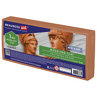Пластилин скульптурный BRAUBERG ART CLASSIC, терракотовый, 1 кг, мягкий, 106523 фото Пластилин скульптурный BRAUBERG ART CLASSIC, терракотовый, 1 кг, мягкий, 106523