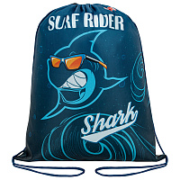 Мешок для обуви ПИФАГОР, 1 отделение, 40х32 см, "Shark attack", 271604 фото Мешок для обуви ПИФАГОР, 1 отделение, 40х32 см, "Shark attack", 271604