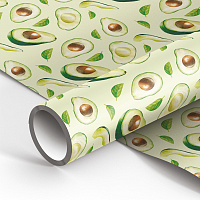 Упаковочная бумага глянц. 70*100см, MESHU "Avocado", 80г/м2 фото Упаковочная бумага глянц. 70*100см, MESHU "Avocado", 80г/м2