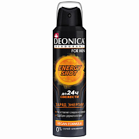 Дезодорант Deonica For Men Energy Shot Vegan Formula 150 мл фото Дезодорант Deonica For Men Energy Shot Vegan Formula 150 мл