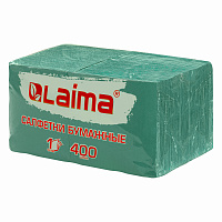Салфетки бумажные 400 шт., 24х24 см, "Big Pack", зелёные, 100% целлюлоза, LAIMA, 114728 фото Салфетки бумажные 400 шт., 24х24 см, "Big Pack", зелёные, 100% целлюлоза, LAIMA, 114728