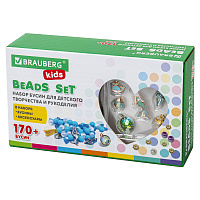 Набор для создания бижутерии и украшений BEADS SET РУСАЛКИ, 188 элементов, BRAUBERG KIDS, 664700 фото Набор для создания бижутерии и украшений BEADS SET РУСАЛКИ, 188 элементов, BRAUBERG KIDS, 664700