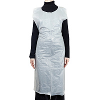 Фартуки полиэтиленовые, КОМПЛЕКТ 100 шт., одноразовые, ЭКСТРА, 81х125 см, 15 мкм, ELEGREEN, ФКб-Пэ81/125Эк