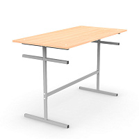 Стол для столовых на 4 места "ССТ 1200", 1200х600х760 мм, рост 6, каркас металл, ЛДСП, цвет бук