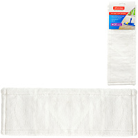 Насадка МОП для швабры OfficeClean Professional карманы\уши, 40*10см, микрофибра, белая фото Насадка МОП для швабры OfficeClean Professional карманы\уши, 40*10см, микрофибра, белая