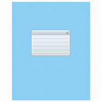 Тетрадь А5, 48 л., HATBER-ECO скоба, офсет №2 ЭКОНОМ, клетка, обложка мелованная бумага, "Голубая", 075742, 48Т5D1_27730