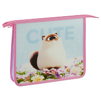 Папка для тетрадей 1 отделение, ArtSpace "Cute cat", А5, пластик, на молнии фото Папка для тетрадей 1 отделение, ArtSpace "Cute cat", А5, пластик, на молнии