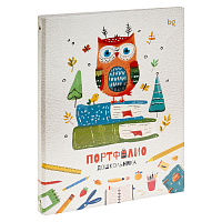 Папка-портфолио 7БЦ А4 BG, на 4 кольцах для дошкольника, 20 файлов, 10 вкладышей