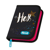 Пенал 1 отделение, 200*140*40 Forst "Hey!", дополнительная откидная секция, полиэстер фото Пенал 1 отделение, 200*140*40 Forst "Hey!", дополнительная откидная секция, полиэстер