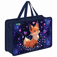 Папка на молнии с ручками BRAUBERG KIDS А4, 1 отделение, пластик, 100 мм, "Fairy fox", 273375 фото Папка на молнии с ручками BRAUBERG KIDS А4, 1 отделение, пластик, 100 мм, "Fairy fox", 273375