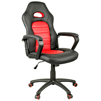 Кресло игровое Helmi HL-S06 "Highway", экокожа/ткань черная/красная фото Кресло игровое Helmi HL-S06 "Highway", экокожа/ткань черная/красная