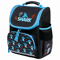 Ранец ПИФАГОР BASIC, 1 отделение, 3 кармана, эргономичная спинка, "Angry shark", 35х28х18 см, 272044 фото Ранец ПИФАГОР BASIC, 1 отделение, 3 кармана, эргономичная спинка, "Angry shark", 35х28х18 см, 272044