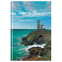 Ежедневник недатированный А5, 136л., 7БЦ, BG "Time to travel", глянцевая ламинация фото Ежедневник недатированный А5, 136л., 7БЦ, BG "Time to travel", глянцевая ламинация