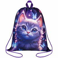 Мешок для обуви BRAUBERG KIDS, с петлей, 42х34 см, "Curious cat", 273434 фото Мешок для обуви BRAUBERG KIDS, с петлей, 42х34 см, "Curious cat", 273434