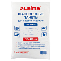 Пакеты фасовочные 30х40 см, КОМПЛЕКТ 1000 шт., ПНД, 10 мкм, ПРОЧНЫЕ, евроупаковка, LAIMA, 605960 фото Пакеты фасовочные 30х40 см, КОМПЛЕКТ 1000 шт., ПНД, 10 мкм, ПРОЧНЫЕ, евроупаковка, LAIMA, 605960
