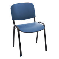 Стул Helmi HL-F01 "Изо", каркас черный, обивка кожзам синий фото Стул Helmi HL-F01 "Изо", каркас черный, обивка кожзам синий