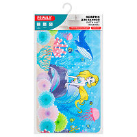 Коврик для ванны противоскользящий 70х40 см с печатью "Русалка", ПВХ, присоски, PRIMILA (ПРИМИЛА), 700371