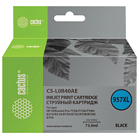 Картридж струйный CACTUS (CS-L0R40AE) для HP OfficeJet 8210/8218/8720/8725/8730, черный фото Картридж струйный CACTUS (CS-L0R40AE) для HP OfficeJet 8210/8218/8720/8725/8730, черный