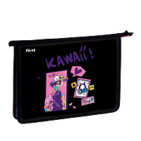 Папка для тетрадей 1 отделение, А4 Forst "Kawaii" , 340*245*40 мм, пластик, на молнии фото Папка для тетрадей 1 отделение, А4 Forst "Kawaii" , 340*245*40 мм, пластик, на молнии