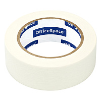 Клейкая лента малярная OfficeSpace, 38мм*50м, ШК фото Клейкая лента малярная OfficeSpace, 38мм*50м, ШК