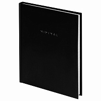 Блокнот МАЛЫЙ ФОРМАТ 110х147 мм, А6, 80 л., твердый, клетка, BRAUBERG "Minimal", черный, 116444 фото Блокнот МАЛЫЙ ФОРМАТ 110х147 мм, А6, 80 л., твердый, клетка, BRAUBERG "Minimal", черный, 116444