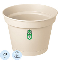 Горшок для цветов Idiland Mint бежевый 20 л фото Горшок для цветов Idiland Mint бежевый 20 л