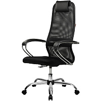 Кресло для руководителя Easy Chair 675 TTW черное (сетка/ткань, металл) фото Кресло для руководителя Easy Chair 675 TTW черное (сетка/ткань, металл)