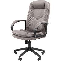 Кресло для руководителя Easy Chair 695 серое (ткань, пластик) фото Кресло для руководителя Easy Chair 695 серое (ткань, пластик)