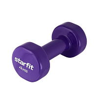 Гантель виниловая Starfit DB-101 4 кг фиолетовая фото Гантель виниловая Starfit DB-101 4 кг фиолетовая
