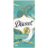 Прокладки женские ежедневные Discreet Deo Waterlily Multiform (20 штук в упаковке) фото Прокладки женские ежедневные Discreet Deo Waterlily Multiform (20 штук в упаковке)