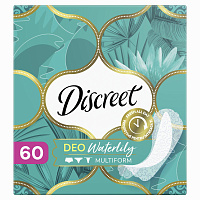 Прокладки женские гигиенические Discreet Deo Waterlily Multiform (60 штук в упаковке) фото Прокладки женские гигиенические Discreet Deo Waterlily Multiform (60 штук в упаковке)