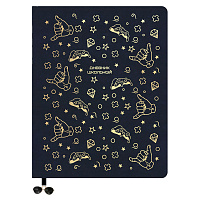 Дневник 1-11 кл. 48л. ЛАЙТ BG "Gold on Black", иск. кожа, тиснение фольгой, ляссе с фигуркой фото Дневник 1-11 кл. 48л. ЛАЙТ BG "Gold on Black", иск. кожа, тиснение фольгой, ляссе с фигуркой