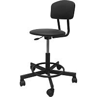 Стул лабораторный Easy Chair 231PPU РС97/РС12 с опорой для ног черный (искусственная кожа, металл) фото Стул лабораторный Easy Chair 231PPU РС97/РС12 с опорой для ног черный (искусственная кожа, металл)