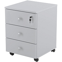 Тумба подкатная Easy Standard с замком (серый, 400x420x563 мм, 3 ящика) фото Тумба подкатная Easy Standard с замком (серый, 400x420x563 мм, 3 ящика)