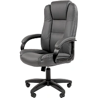 Кресло VT_Chairman 600LT чер.пласт экопремиум серый