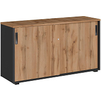 Шкаф-купе комбинированный K-Loft (дуб натуральный/графит, 1370х420х752 мм) фото Шкаф-купе комбинированный K-Loft (дуб натуральный/графит, 1370х420х752 мм)