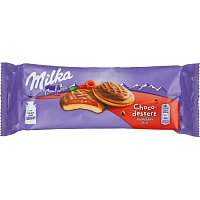 Печенье бисквитное Milka с малиновым желе 147 г фото Печенье бисквитное Milka с малиновым желе 147 г