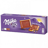 Печенье бисквитное Milka с молочным шоколадом 150 г фото Печенье бисквитное Milka с молочным шоколадом 150 г