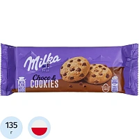 Печенье песочное Milka с кусочками молочного шоколада 135 г фото Печенье песочное Milka с кусочками молочного шоколада 135 г