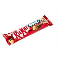 Шоколадный батончик Kit Kat молочный с хрустящей вафлей 40 г фото Шоколадный батончик Kit Kat молочный с хрустящей вафлей 40 г