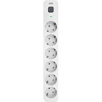 Сетевой фильтр Powercom SP-06W на 6 розеток 1.8 метра фото Сетевой фильтр Powercom SP-06W на 6 розеток 1.8 метра