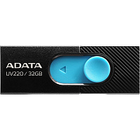 Флешка USB 2.0 32 ГБ Adata UV220 (AUV220-32G-RBKBL) фото Флешка USB 2.0 32 ГБ Adata UV220 (AUV220-32G-RBKBL)