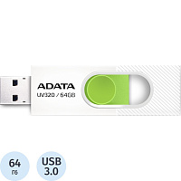 Флешка USB 3.0 64 ГБ Adata UV320 (AUV320-64G-RWHGN) фото Флешка USB 3.0 64 ГБ Adata UV320 (AUV320-64G-RWHGN)