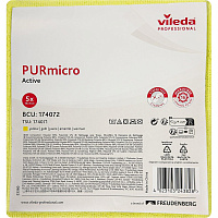 Салфетки хозяйственные Vileda Professional ПУРмикро Актив микрофибра 38x35 см 260 г/кв.м желтые (5 штук в упаковке) фото Салфетки хозяйственные Vileda Professional ПУРмикро Актив микрофибра 38x35 см 260 г/кв.м желтые (5 штук в упаковке)