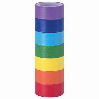 Клейкие WASHI-ленты для декора РАДУЖНЫЕ, однотонные, 15 мм х 3 м, 7 цветов, рисовая бумага, ОСТРОВ СОКРОВИЩ, 661702 фото Клейкие WASHI-ленты для декора РАДУЖНЫЕ, однотонные, 15 мм х 3 м, 7 цветов, рисовая бумага, ОСТРОВ СОКРОВИЩ, 661702