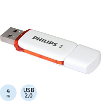 Флешка USB 2.0 4 ГБ Philips Snow 2.0 (FM04FD70B/97) фото Флешка USB 2.0 4 ГБ Philips Snow 2.0 (FM04FD70B/97)