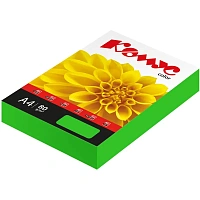 Бумага цветная для печати Комус Color 80 г/кв.м, 500 листов, А4, зеленая интенсив фото Бумага цветная для печати Комус Color 80 г/кв.м, 500 листов, А4, зеленая интенсив